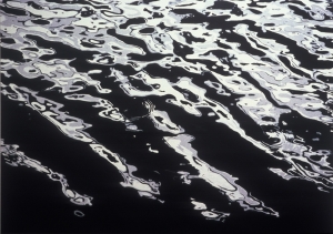 Ripple, 2005, acrylic and glitter on canvas, 60 x 84 cm